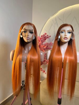 30 Inches Copper Orange Straight