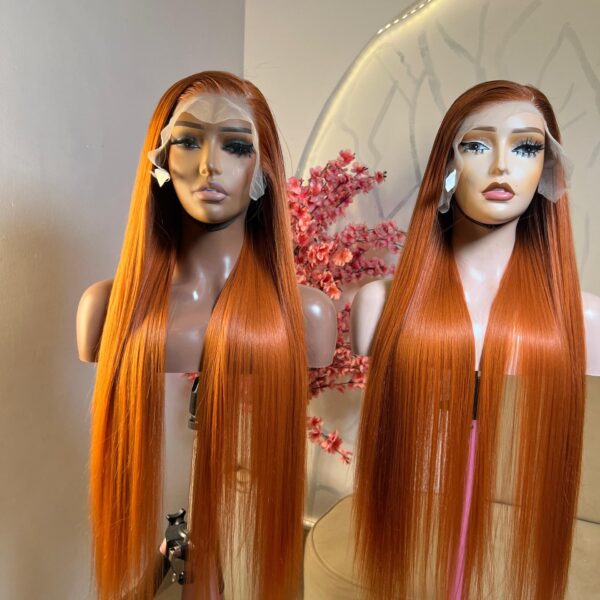 30 Inches Copper Orange Straight