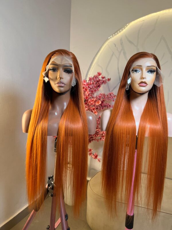 30 Inches Copper Orange Straight