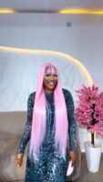 Pink fringe straight