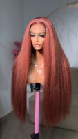 Ginger kinky straight wig