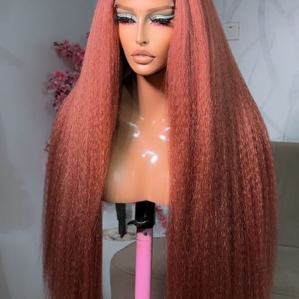 Ginger kinky straight wig