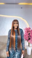 Paino orange fringe straight