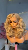 Blonde 14 inches bouncy curls