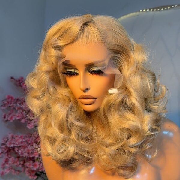 Blonde 14 inches bouncy curls