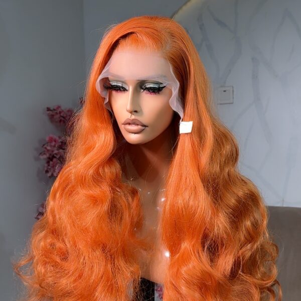 Vibrant burnt orange wig Mandy